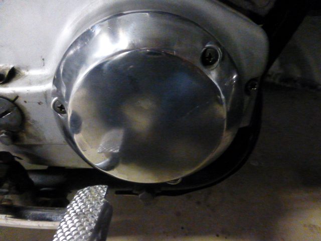 finished third cover, repaired area behind the brake pedal