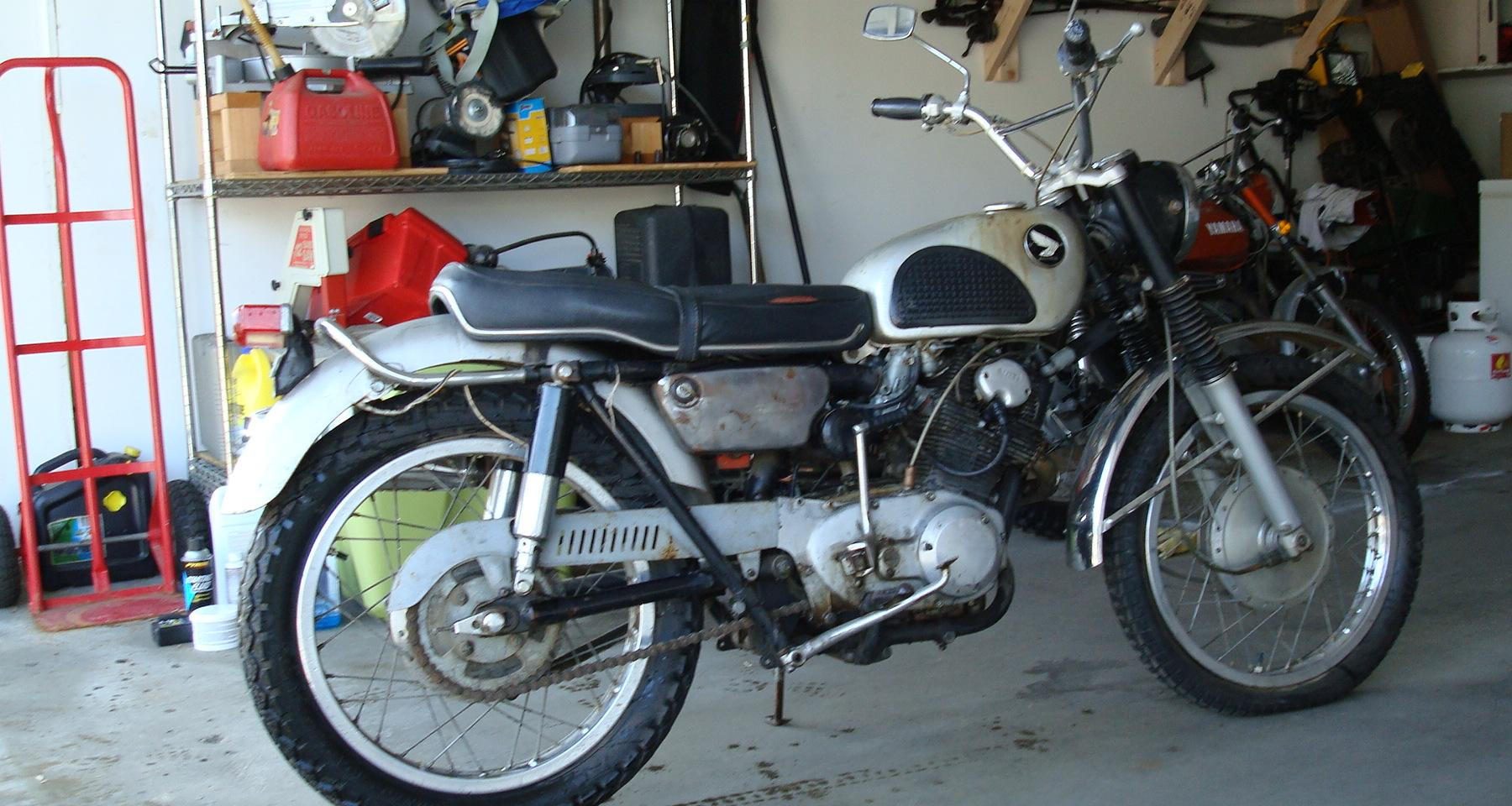 Where it all started a few years back.  After finding parts and getting things chromed, etc it is done.