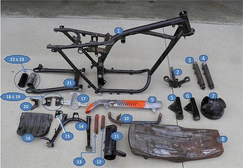 Guide to CL72 painted parts