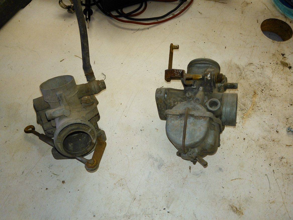 These carbs don't look too good. Not quite sure what I'm going to do with these.