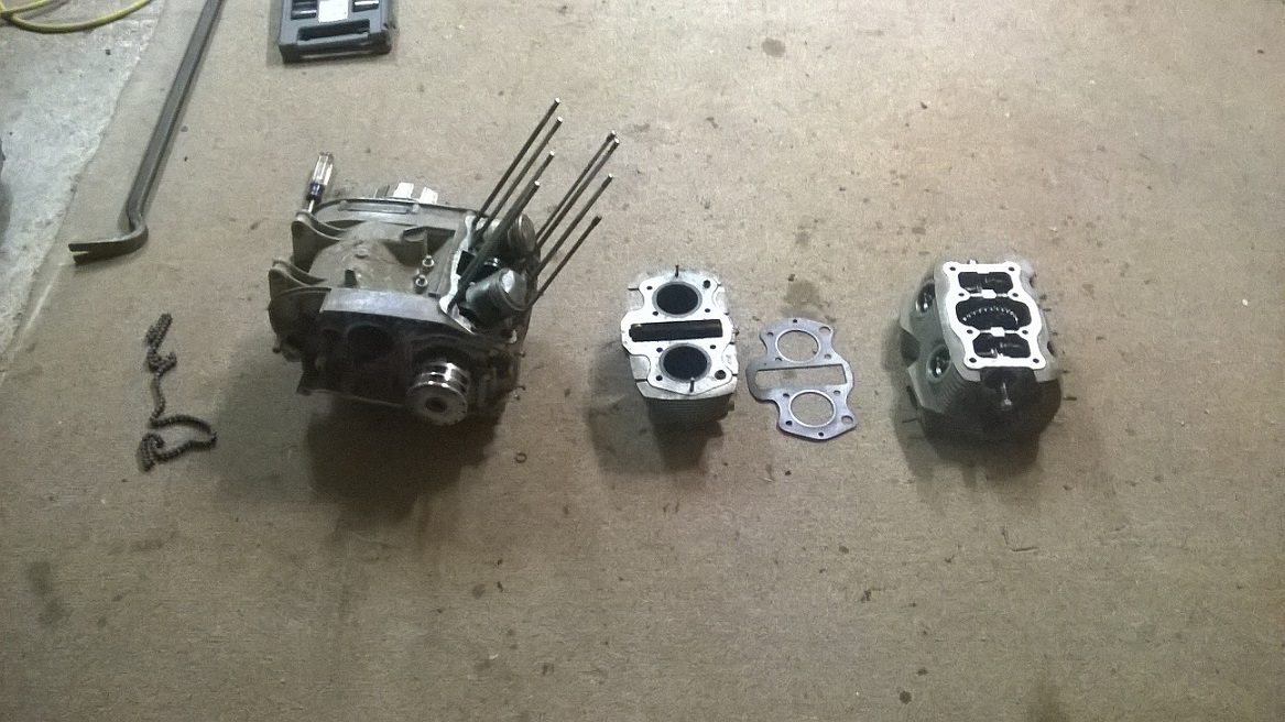 Engine breakdown. Definitely needed some work.