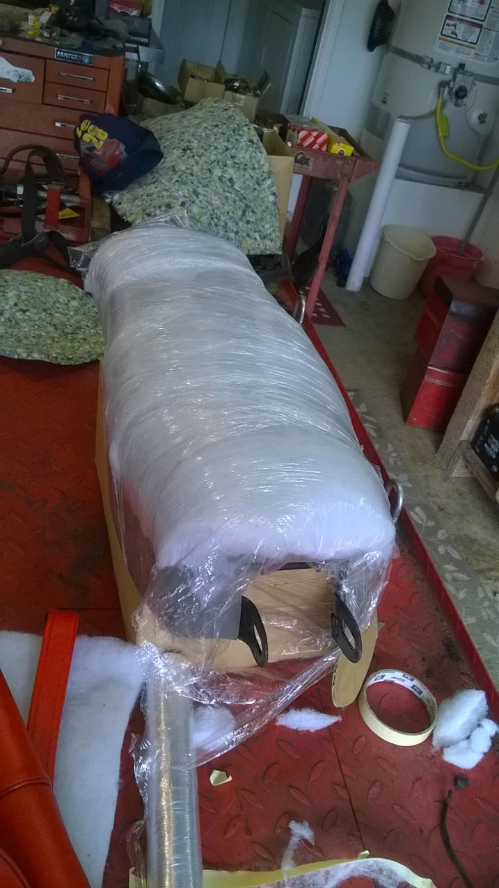 plastic wrap for easy fitting