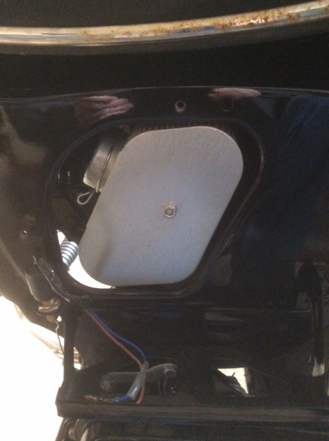 Installed; view from left side of bike.