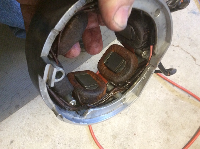Oil soaked stator